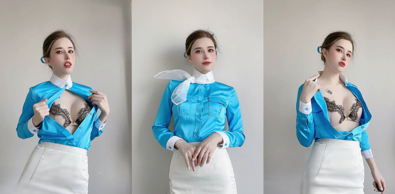 极品福利姬【鹿八岁baby】最新月刊空姐剧情上线，性感御姐制服诱惑酮体白嫩三点全露