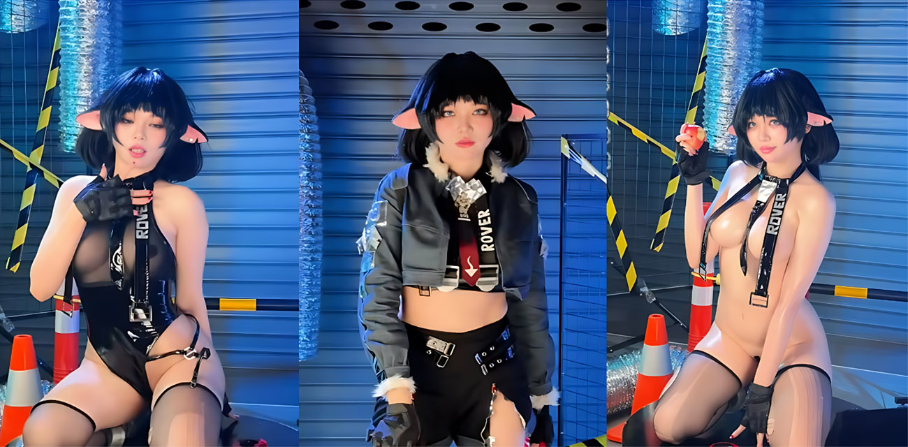 极品萌神【ZinieQ】COS珍妮多秘书写真私拍流出，紧身漆皮装下乳浪臀波翻涌，战损版丝袜诱惑爆棚