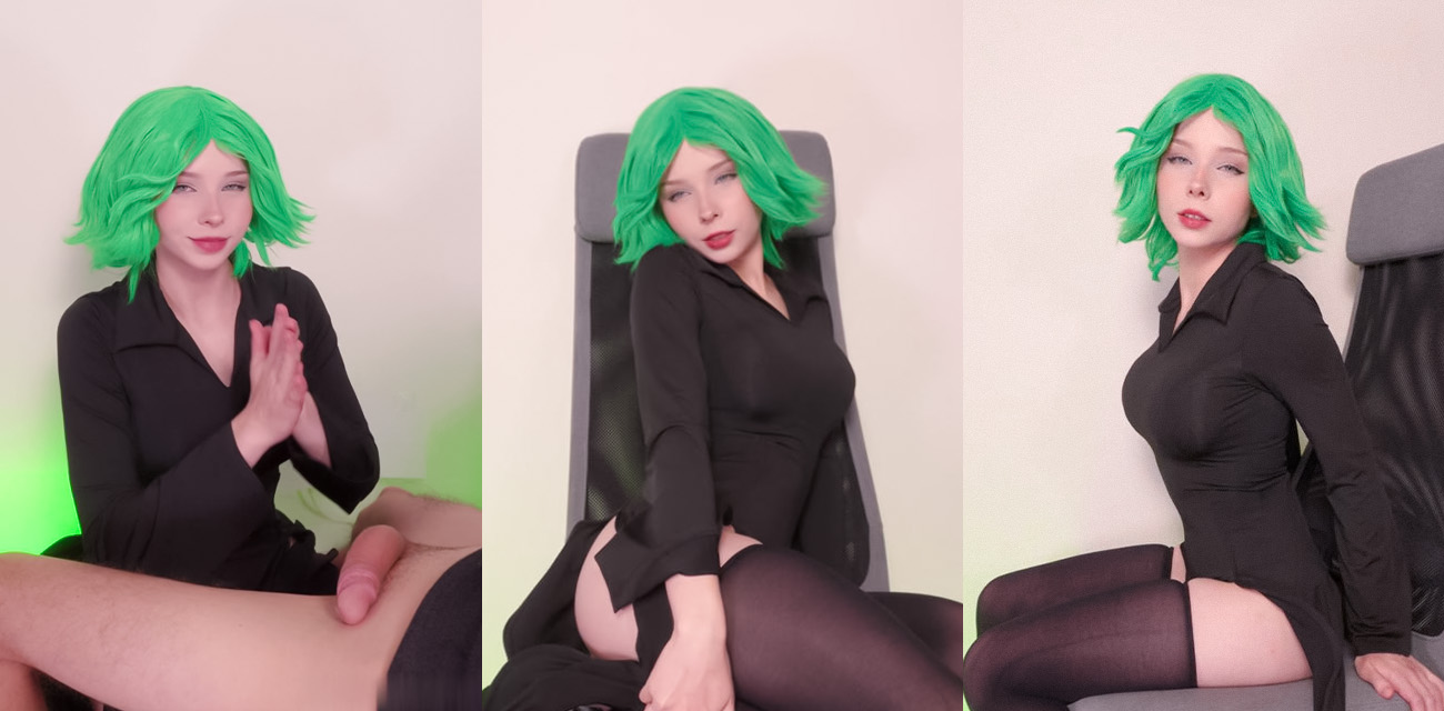 欧美高颜值萝莉【kovicki】福利新作，cos龙卷制服紧裹娇躯勾勒s曲线，椅上激情啪啪内射白虎穴精溢